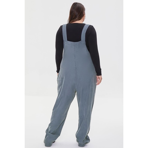 NEW WITH TAGS! Forever 21 Knotted Twill Jumpsuit - Picture 2 of 7